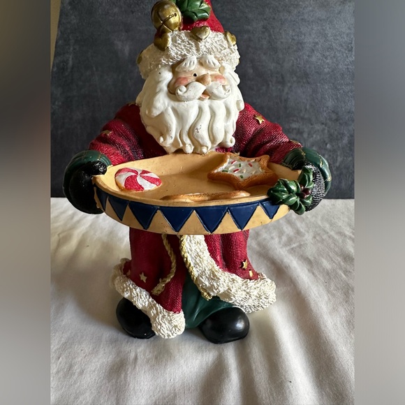 unbranded Other - SANTA CLAUS HOLDING A PLATE WITH CHRISTMAS COOKIES